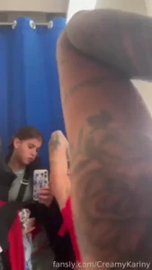 I licked pussy in the dressing room hklp699 fyp free lesbians public