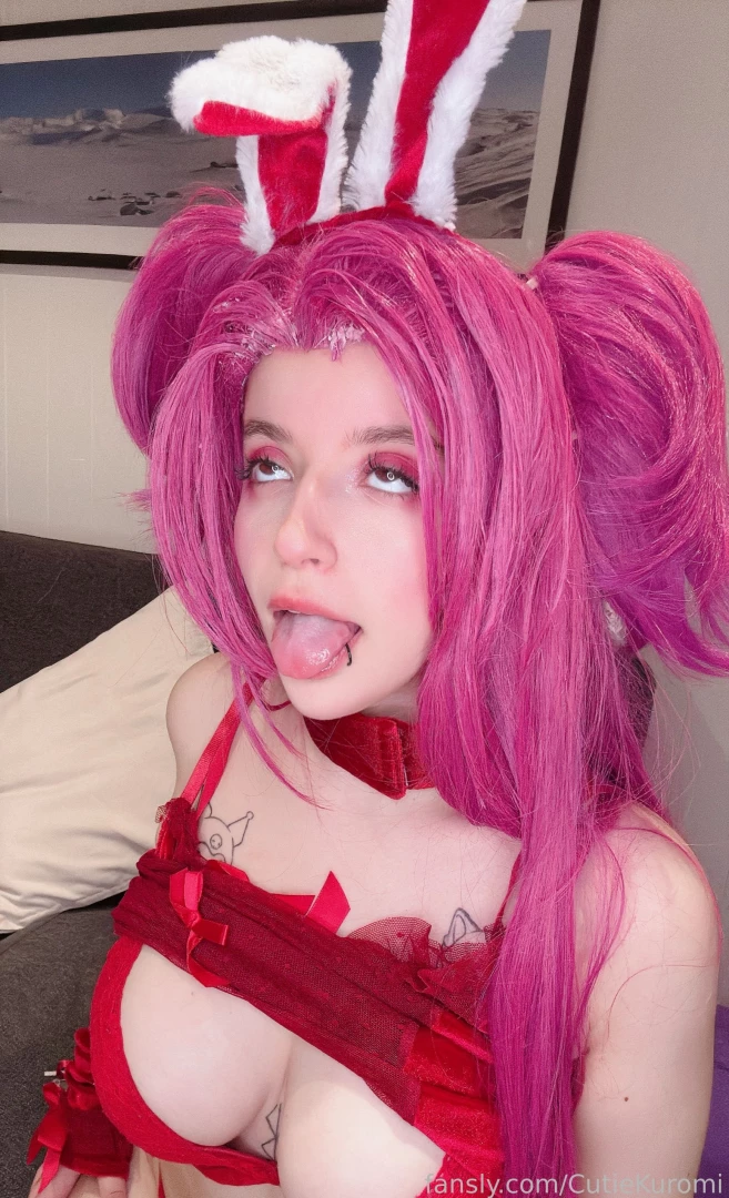 Cum on me egirl ahegao boobs ass cosplay submissive dominant 
