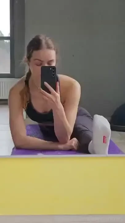 Healthy hi fyp socks socksfetish whitesocks gym flexible split sporty part 2 