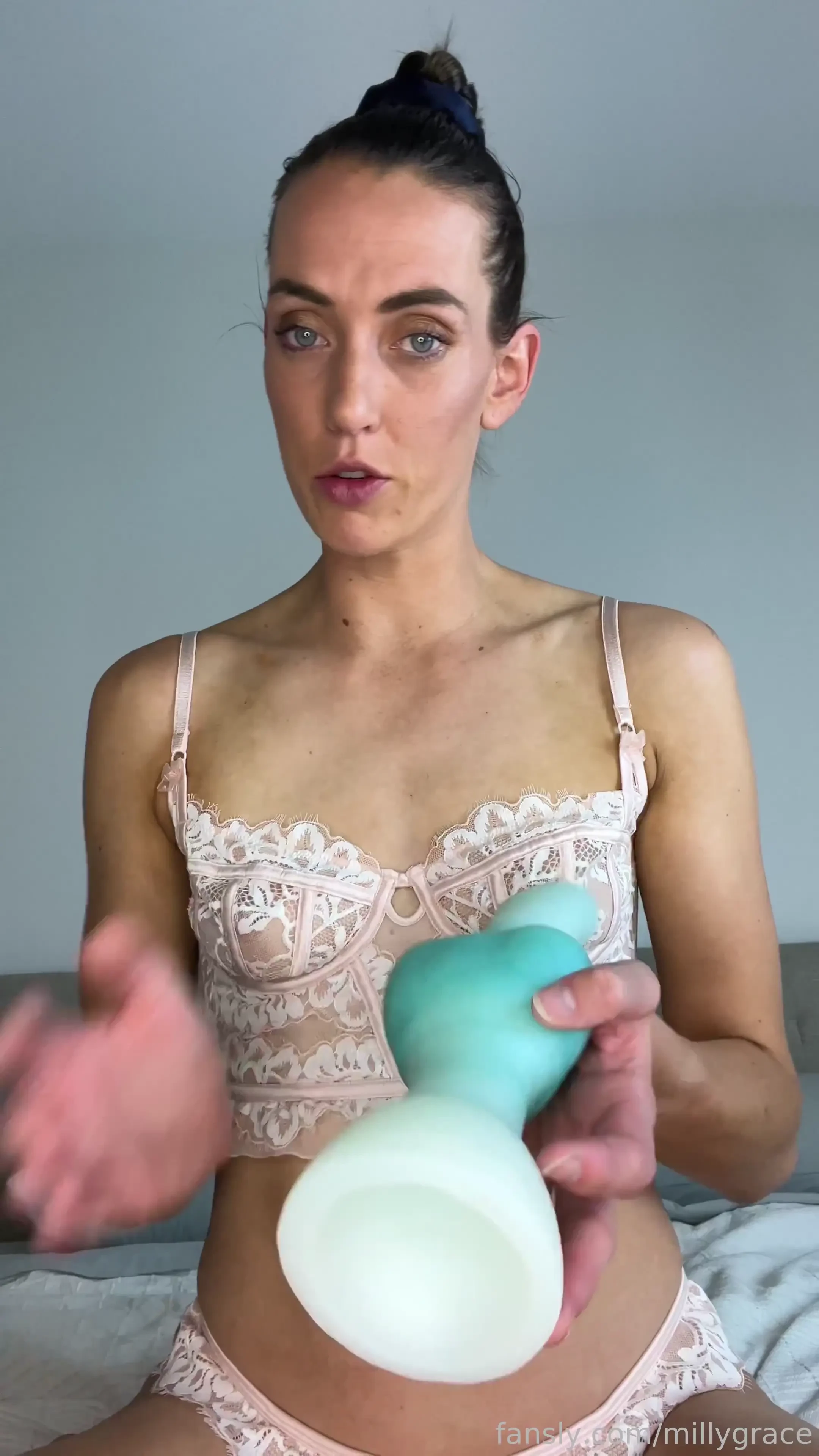 Pov super close up imagine being face-to-face with my massive dildo 