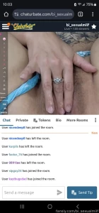 Rubbing her pussy up close on chaturbate hubby posting add her there