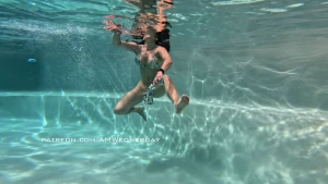 Getting naked in the pool bikini pool skinnydip