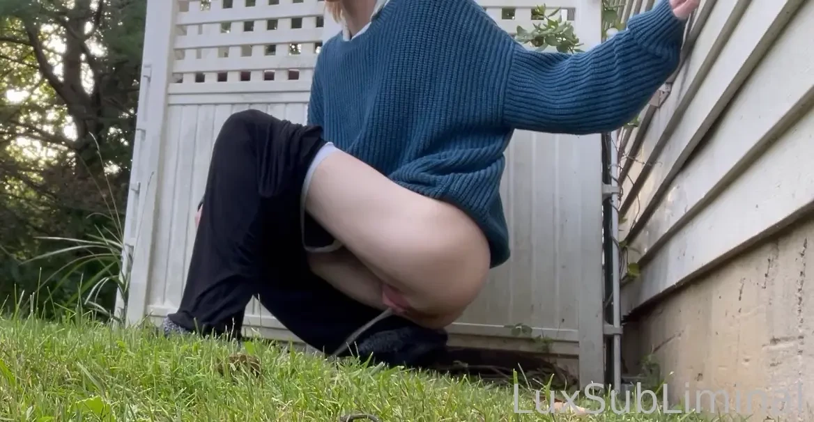 Mommy put a camera outside to catch me in the act 