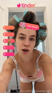 Ready to swipe right on autumn adventures just setting my curls before