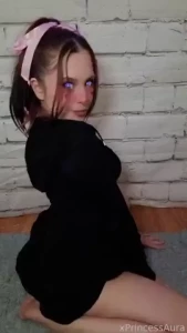 Fyp young teen cute succubus cosplay pigtails egirl