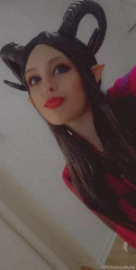 Fyp succubus costume cosplay devil demon brat princess latex part 45