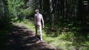 We had lots of fun outdoors aiden walked fully naked someone always