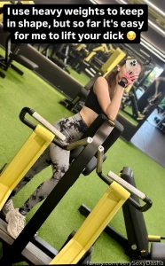 I go to the gym just for that life fitness ass