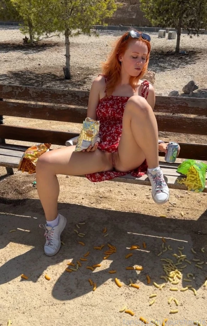 Trashing fast food in the park while smoking i came in the park to 