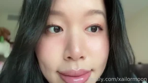 Slow blinks means i love you closeup asmr asian girlfriend intimate