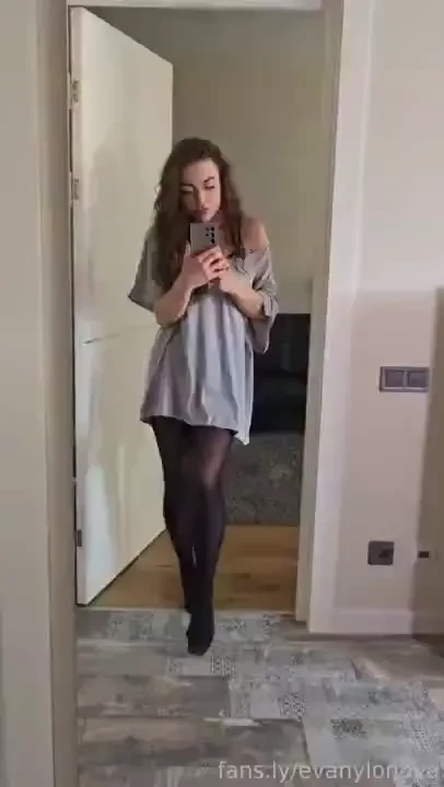 Pantyhose tights legs cute petite young egirl brunette sexy 