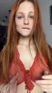 Caught me looking a little naughty redhead young bigboobs nipples