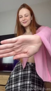 Just a little tease patience is key redhead petite curvy bigboobs