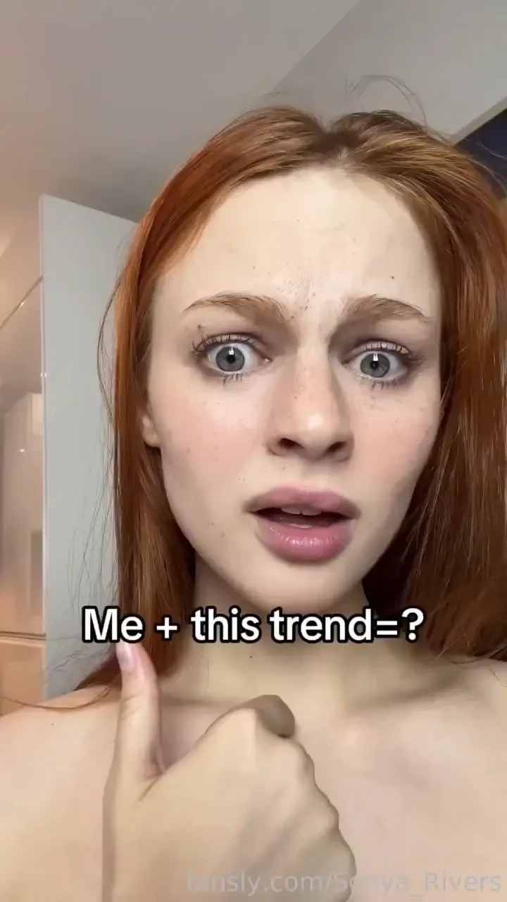 Me this trend redhead young fyp teen freckles bigass tiktok booty 