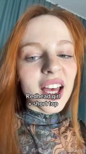 Sometimes less is more right redhead natural curvy ginger casual