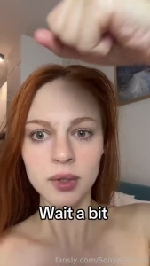 Wait a bit did that really just happen redhead nipless bigboobs curvy