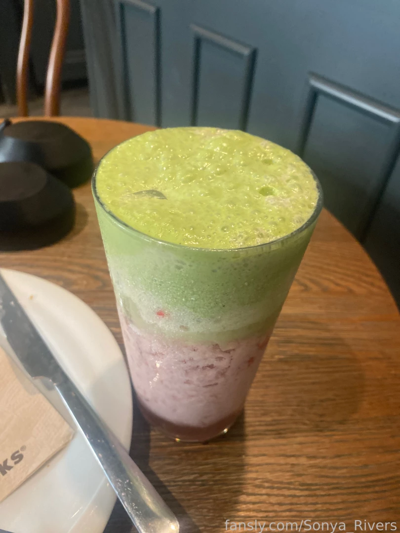 Made a quick stop at starbucks before my workout to try the new matcha part 2 