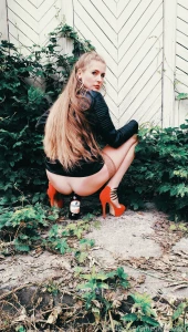 Anal highheels sexy outside