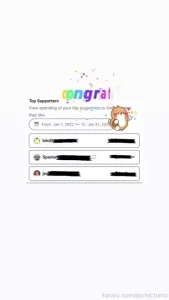 Top supporters of january congratulations guys and thank you sooo much