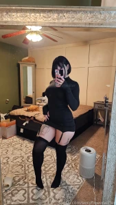 Big titty goth gf goth lipstick thighhighs part 2