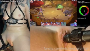 Edging my clit while playing some tamer vale on stream here s the