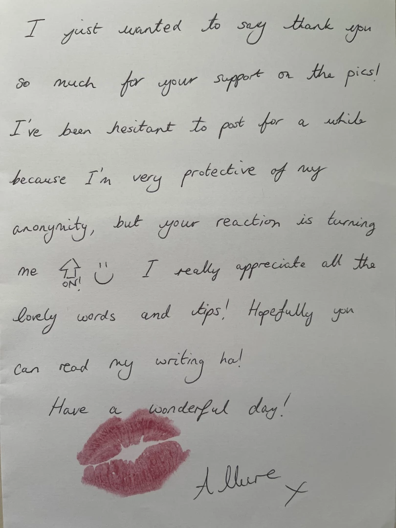 A little love back to you allure x 