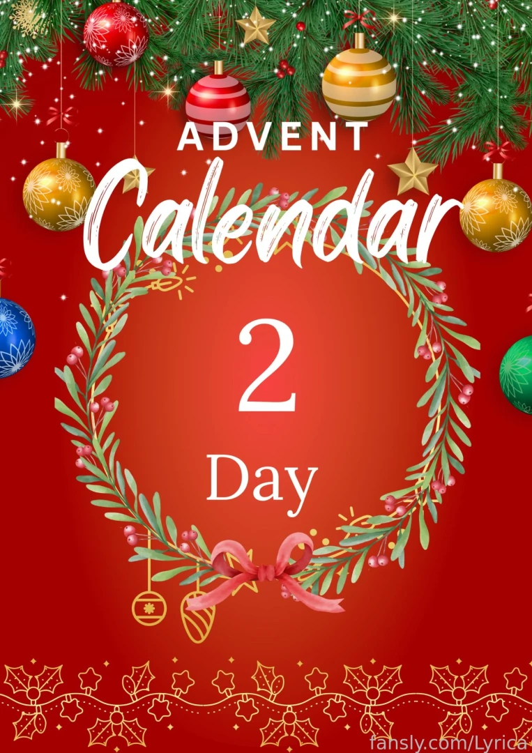 The second day of advent calendar is here thank u so much for your 