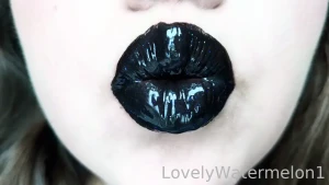 Come closer and let me smear this sticky black lipstick all over you