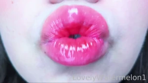 Mmmm be still while i kiss you with my glossy lips don t worry i ll be