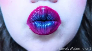 My lips are full and plush wrapped in a shocking bloom deep magenta