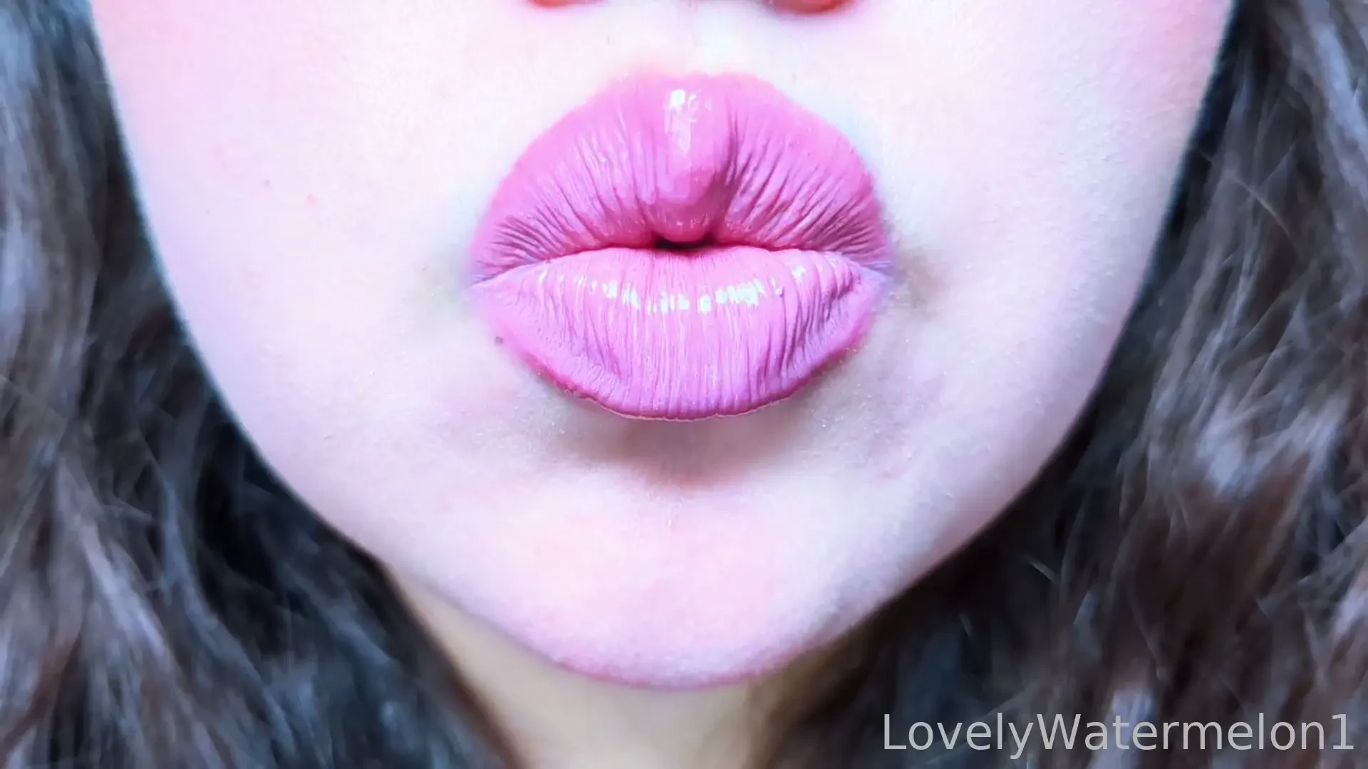 My lips float like pink clouds at sunset soft and weightless kissed by 