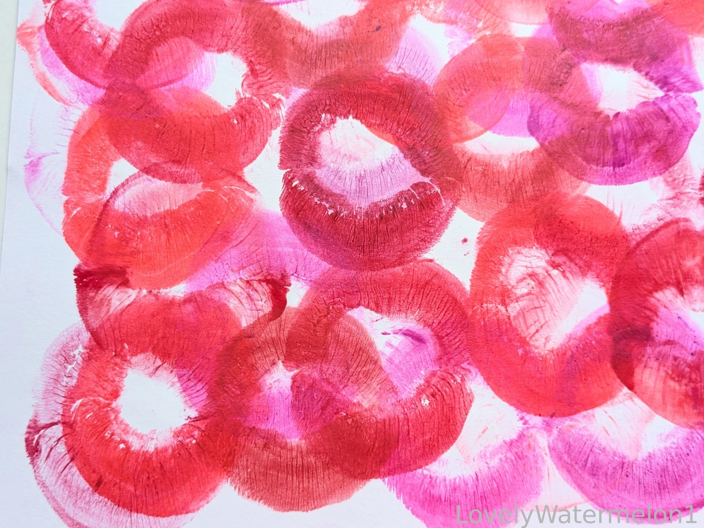 Who likes being gently covered in bright kisses these were so fun to 