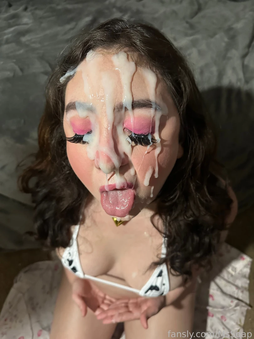 Massive cum shower cumfucked with cum dripping down face 