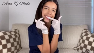 Scrub amp glove try on amp masturbation ft aria nicole as most you