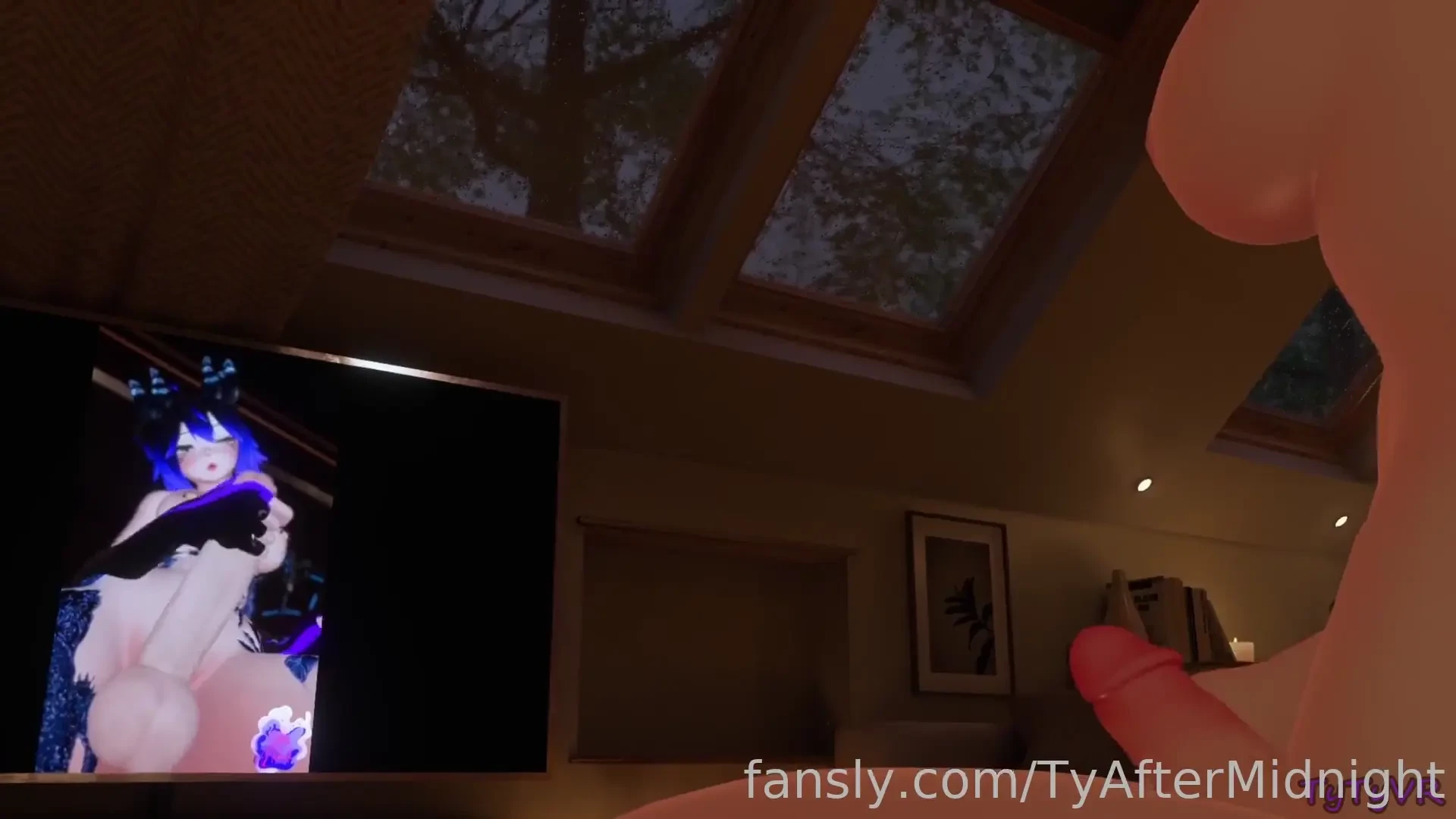 Ngl seeing starnebulahvr stroking their hard cock turns me on so much 