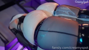Getting to orgasm with my thighs is so hot streams of cum on my ass