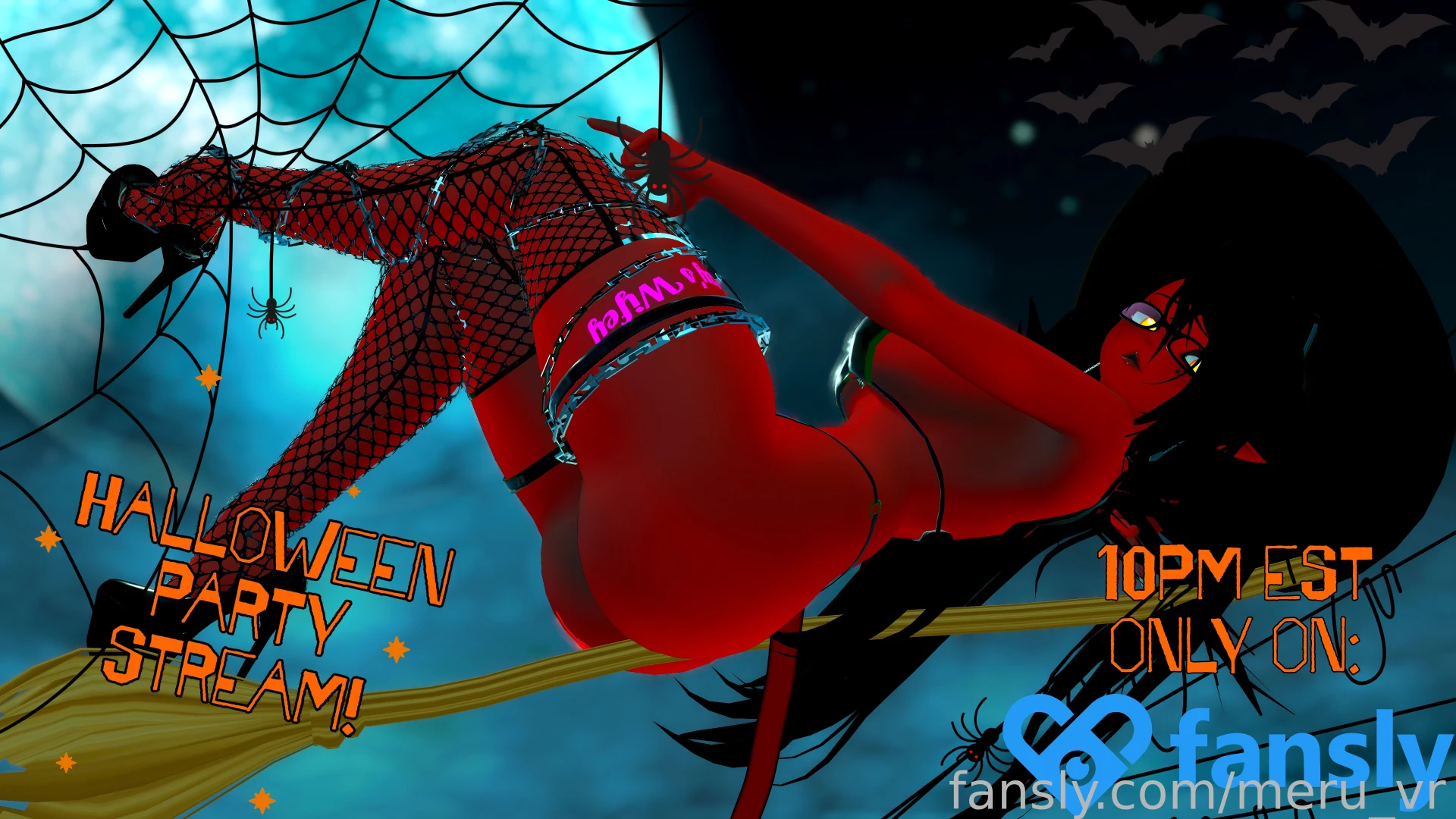 Stream halloween succubus witch joining the halloween party tonight 