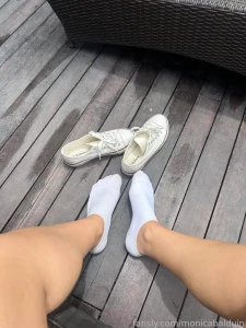 Do you wanna make me smile open and look at my hot socks here sneakers part 1