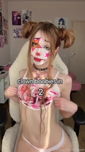 Boop boop boobies clown smalltits smallboobs tiny petite cosplay kinky