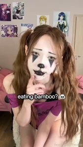 Ok but like am i a clown a panda idk i just put on some makeup and