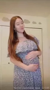 Pregnant strip tease isn t this dress cute wanna watch me take it off