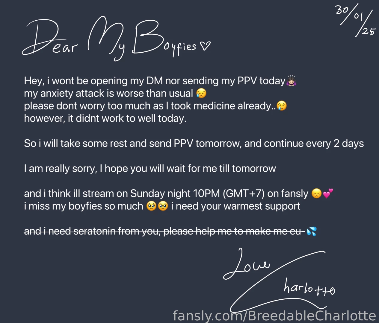 Short letter from me 