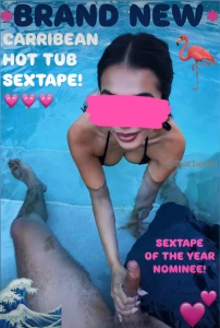 Brand new the caribbean the hot tub sextape brand new full face part 1