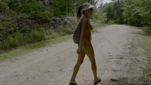 Hiking nude