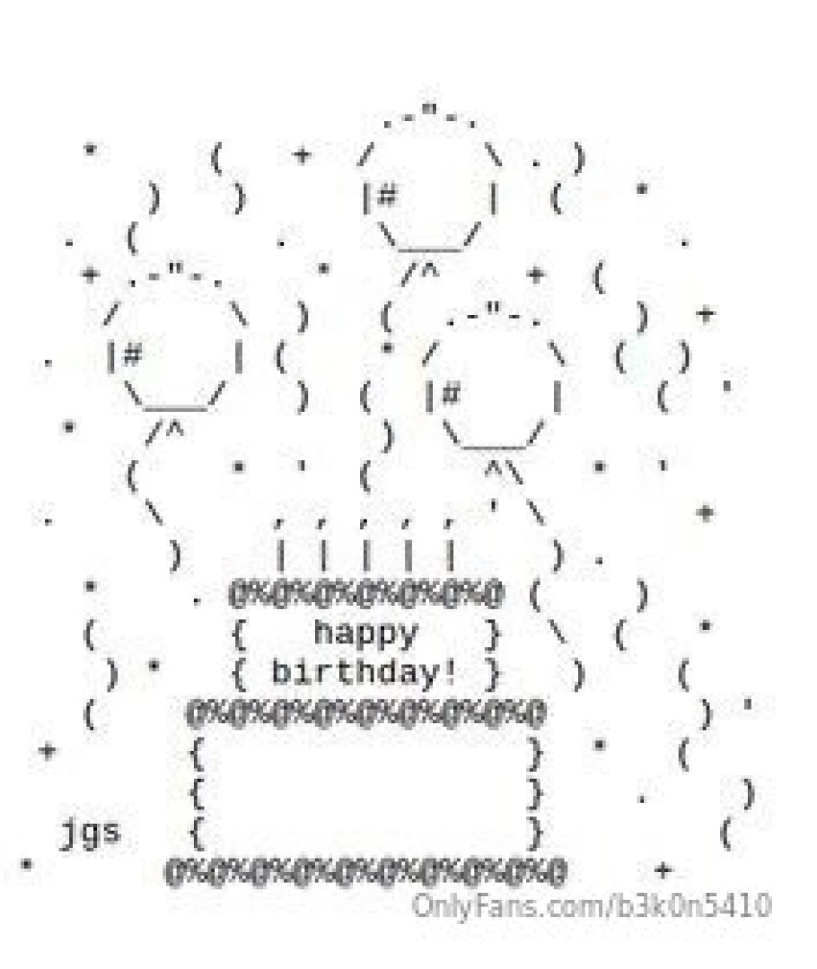 Today is my birthday you can congratulate me by leaving a tip under part 1 