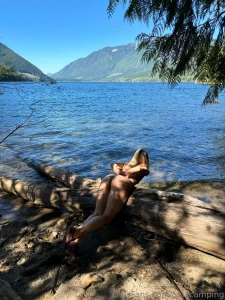 Bending over the log ready for u to punish me