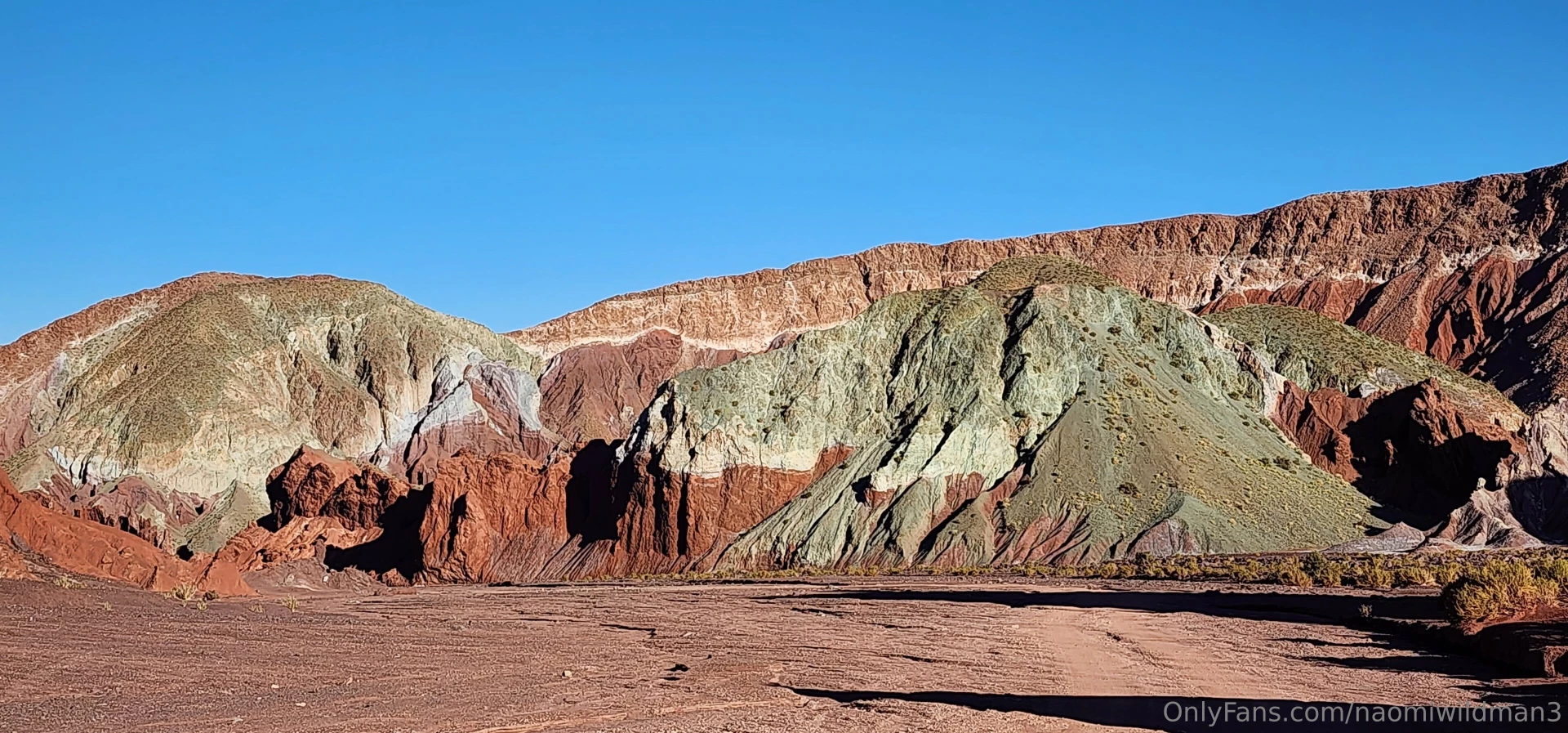Rainbow valley in the atacama desert i was sicky and stubly on this part 4 