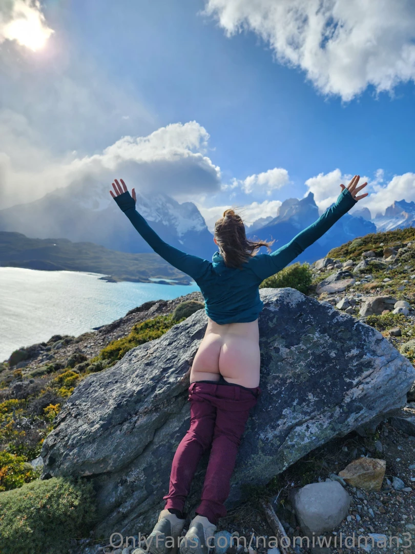 Flashing my bits at the windy torres del paine in southernmost chile 