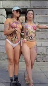 Body painted beauties downtown full 2 hour painting video coming soon