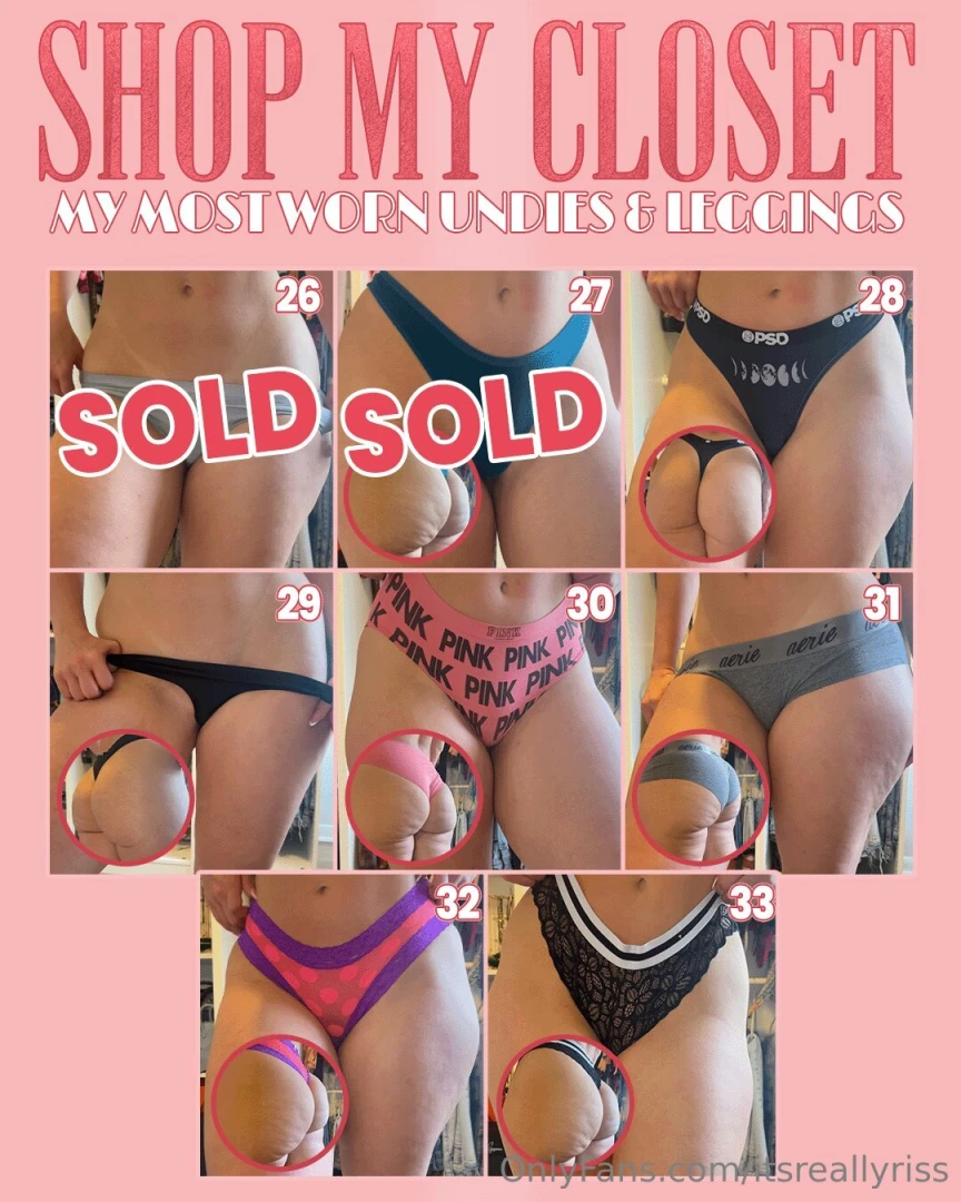 45 pieces of leggings amp undies worn outtttt by me over the last 2-10 part 4 